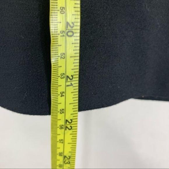 Vintage 90s J Crew Black Wool Blend A Line Skirt Medium Petite - Picture 11 of 12